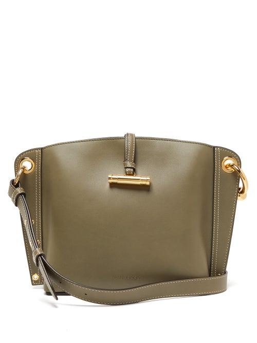 Matchesfashion.com Jw Anderson - Hoist Small Leather Shoulder Bag - Womens - Olive Green