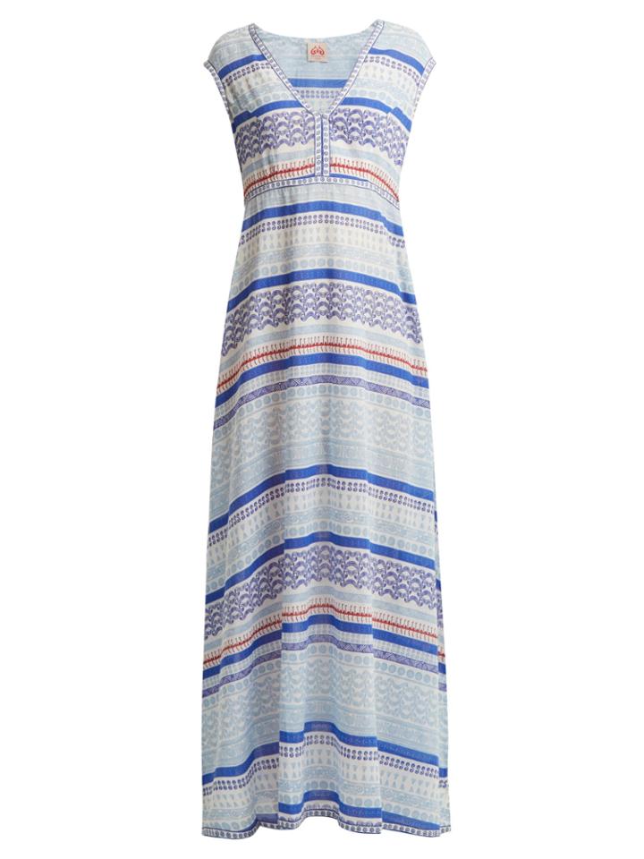 Le Sirenuse, Positano Astrid Sea-print Cotton Dress