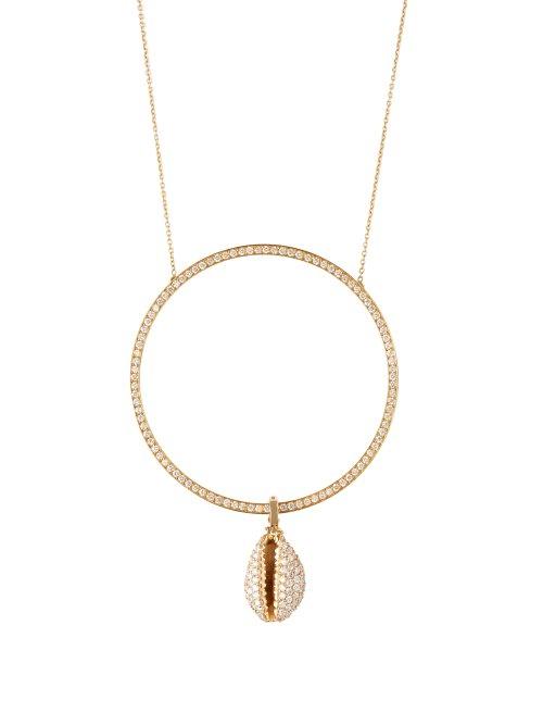 Matchesfashion.com Aron & Hirsch - Omo Diamond & 18kt Gold Necklace - Womens - Diamond