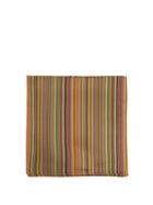Paul Smith Signature-stripe Silk Pocket Square