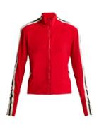 Matchesfashion.com Norma Kamali - Side Stripe Stretch Jersey Track Jacket - Womens - Red