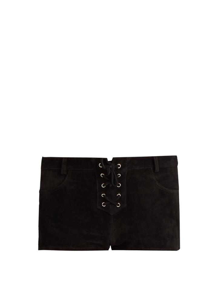 Isabel Marant Étoile Danton Suede Lace-up Shorts