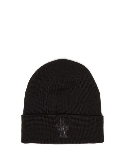 Matchesfashion.com Moncler Grenoble - Bettetto Rib Knit Wool Hat - Mens - Black