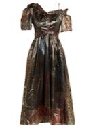 Preen By Thornton Bregazzi Gena Snake-print Organza Dress