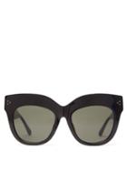 Ladies Accessories Linda Farrow - Dunaway Cat-eye Recycled-acetate Sunglasses - Womens - Black