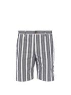 Matchesfashion.com J.w. Brine - Chris Striped Cotton Twill Shorts - Mens - Blue Stripe