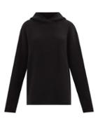 Raey - Oversized Knitted Cashmere Hooded Sweatshirt - Womens - Black