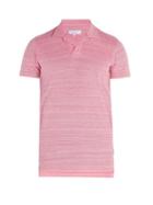 Matchesfashion.com Orlebar Brown - Felix Cotton Polo Shirt - Mens - Pink