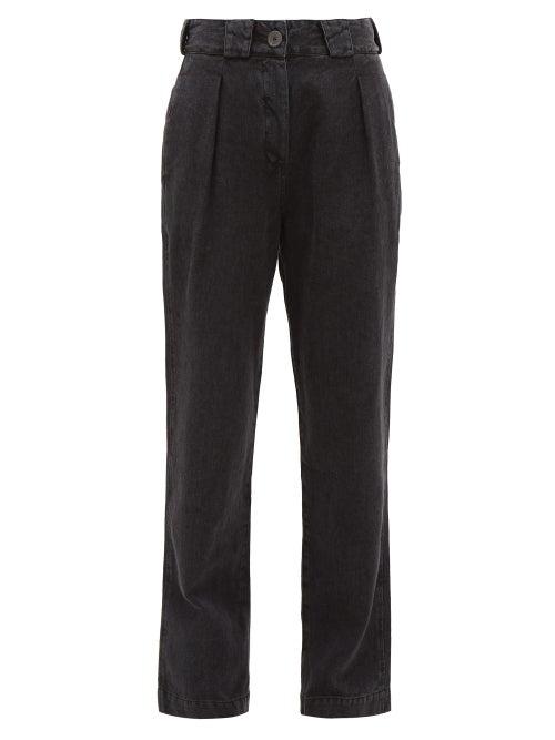 Matchesfashion.com Mara Hoffman - Jade High Rise Straight Leg Jeans - Womens - Black