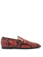 Stella Mccartney Python-effect Faux-leather Loafers