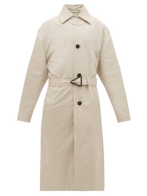 Matchesfashion.com Bottega Veneta - Belted Shell Trench Coat - Mens - Beige