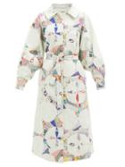 Matchesfashion.com Sea - Paloma Patchwork Quilted Cotton Coat - Womens - White Multi