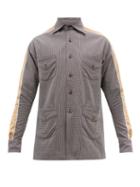 Ahluwalia - Safari Checked Cotton-blend Jacket - Mens - Brown