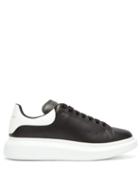 Matchesfashion.com Alexander Mcqueen - Raised Sole Low Top Leather Trainers - Mens - Black White