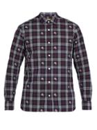 Matchesfashion.com Burberry - Edward Fil Coup Checked Cotton Shirt - Mens - Blue Multi