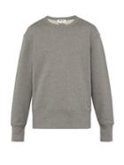 Matchesfashion.com Acne Studios - Fayze Logo Printed Cotton Sweatshirt - Mens - Grey