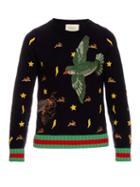 Gucci Motif-embroidered Wool Sweater