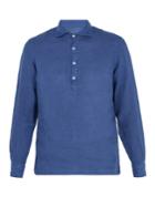 Altea Spread-collar Linen Shirt