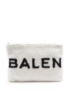 Matchesfashion.com Balenciaga - Shearling Pouch - Womens - White Black