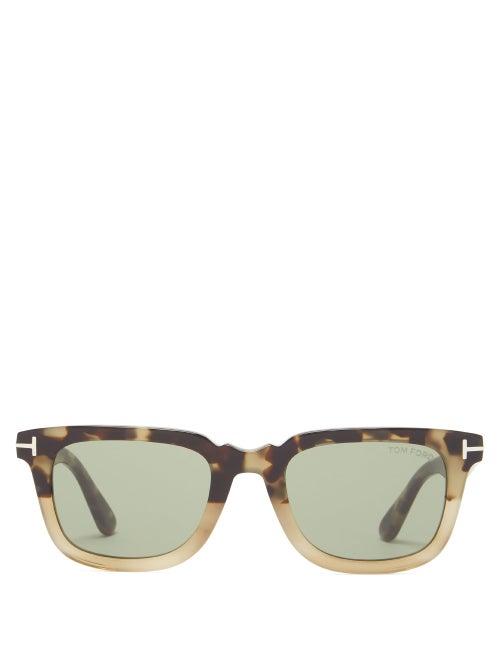 Matchesfashion.com Tom Ford Eyewear - Square Tortoiseshell-acetate Sunglasses - Mens - Tortoiseshell