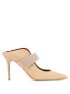 Matchesfashion.com Malone Souliers - Mara Canvas Mules - Womens - Beige