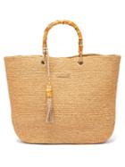Matchesfashion.com Heidi Klein - Savannah Medium Bamboo Handle Raffia Tote Bag - Womens - Beige