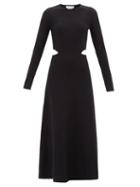 Gabriela Hearst - Ona Wanaka Cutout Wool-blend Dress - Womens - Black