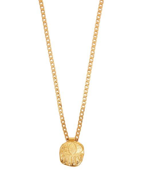 Matchesfashion.com Elise Tsikis - Topia Gold Plated Eye Necklace - Womens - Gold