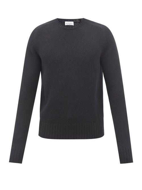 Raey - Slim-fit Lambswool Crew-neck Sweater - Mens - Black