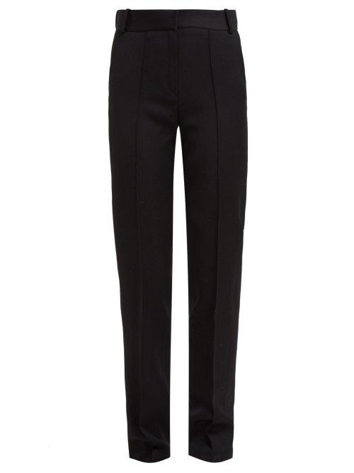 Matchesfashion.com Pallas X Claire Thomson-jonville - Ecuyer High Rise Wool Trousers - Womens - Black