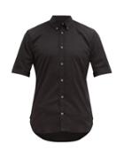 Matchesfashion.com Alexander Mcqueen - Brad Pitt Cotton-blend Poplin Shirt - Mens - Black