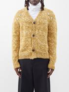 Namacheko - Cyrus Metal-embellished Merino Cardigan - Mens - White Yellow