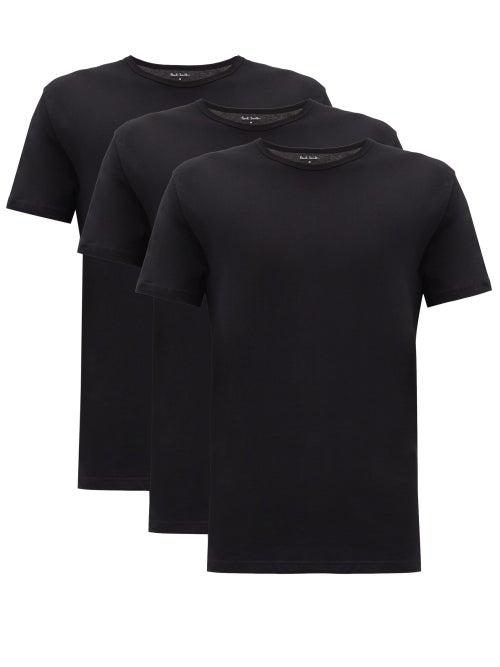 Matchesfashion.com Paul Smith - Pack Of Three Cotton T-shirts - Mens - Black