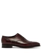 Matchesfashion.com John Lobb - Alford Museum Leather Brogues - Mens - Burgundy