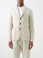 Barena Venezia - Giacca Piero Patch-pocket Cotton-blend Suit Jacket - Mens - Cream