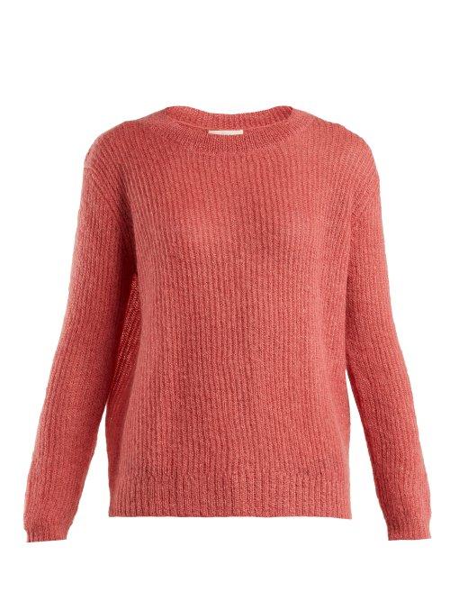 Matchesfashion.com Masscob - Flo Dropped Shoulder Mohair Blend Sweater - Womens - Pink