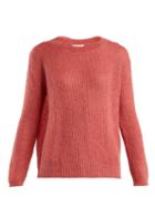 Matchesfashion.com Masscob - Flo Dropped Shoulder Mohair Blend Sweater - Womens - Pink