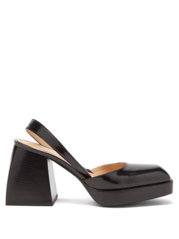 Nodaleto - Bulla Jones Slingback Leather Pumps - Womens - Black