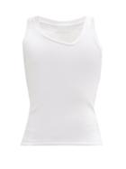 Matchesfashion.com Bianca Saunders - Asymmetric Cotton-jersey Tank Top - Mens - White