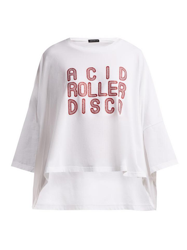 Undercover Acid Roller Disco-print Cotton T-shirt