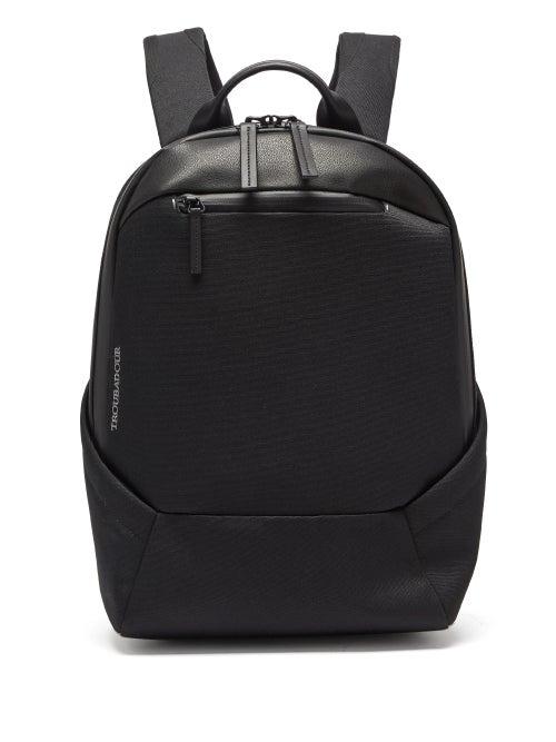 Matchesfashion.com Troubadour - Explorer Apex Grained-leather Backpack - Mens - Black