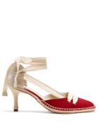 Castañer X Manolo Blahnik Canvas Pumps