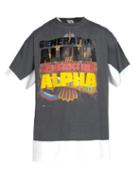 Matchesfashion.com Vetements - Generation Alpha Printed Cotton T Shirt - Mens - Grey