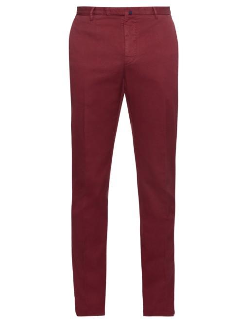 Incotex Slim-fit Cotton-blend Chino Trousers