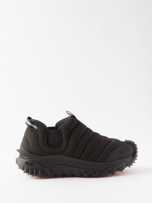 Moncler - Trailgrip Aprs Padded Nylon Slip-on Trainers - Mens - Black