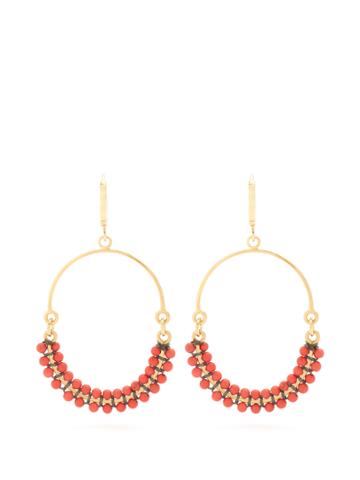 Isabel Marant Perky Beaded Hoop Earrings