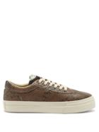 Stepney Workers Club - Dellow Snake-effect Leather Trainers - Mens - Brown Multi