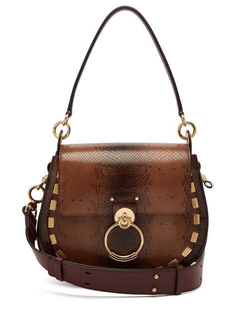 Matchesfashion.com Chlo - Tess Medium Leather Cross Body Bag - Womens - Light Brown
