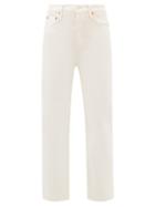 Re/done - 70s Stove Pipe High-rise Straight-leg Jeans - Womens - Ivory