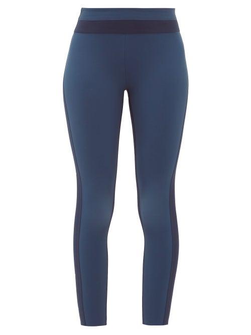 Matchesfashion.com Vaara - Freya Cropped Leggings - Womens - Black Navy